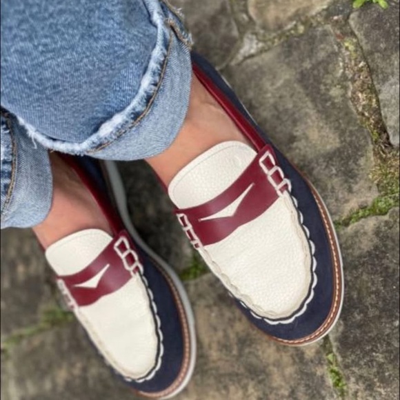 Tods Barca Colorblock Suede Penny Loafers - Picture 11 of 11